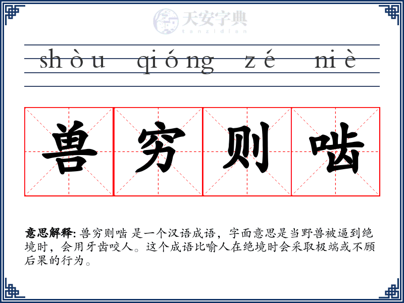 兽穷则啮