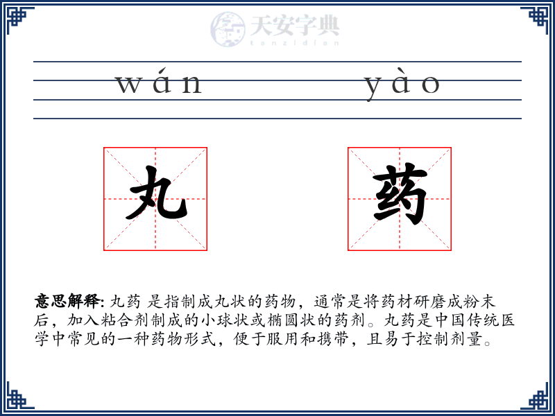 丸药