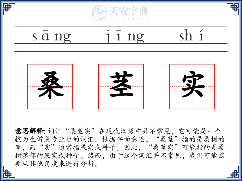 桑茎实