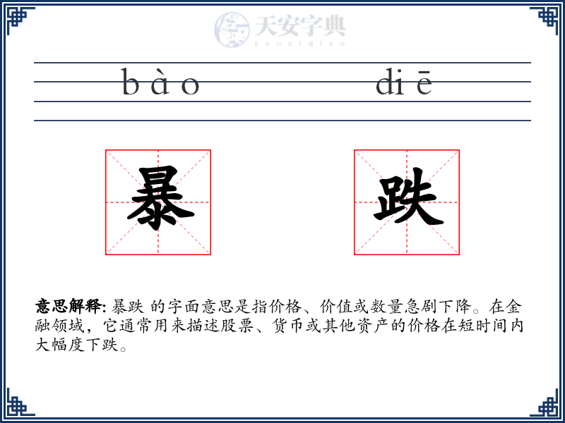 暴跌