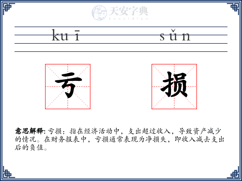 亏损