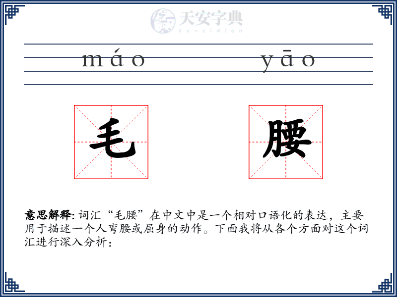 毛腰