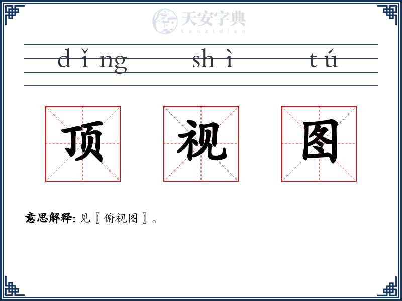 顶视图