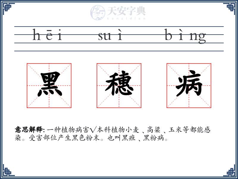 黑穗病