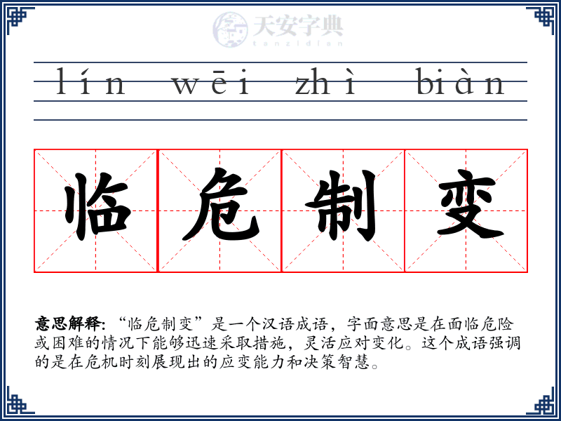 临危制变