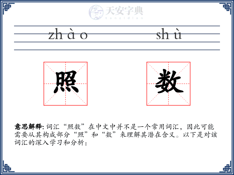 照数
