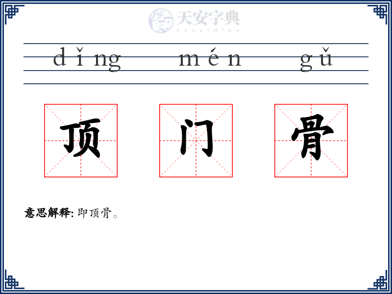 顶门骨