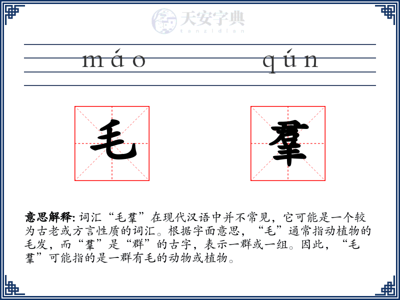毛羣