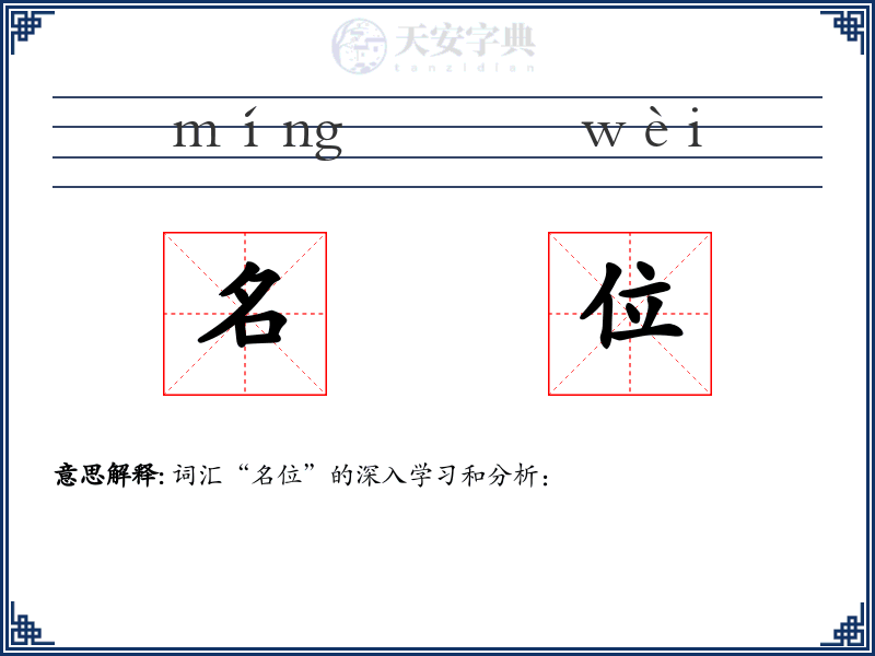 名位