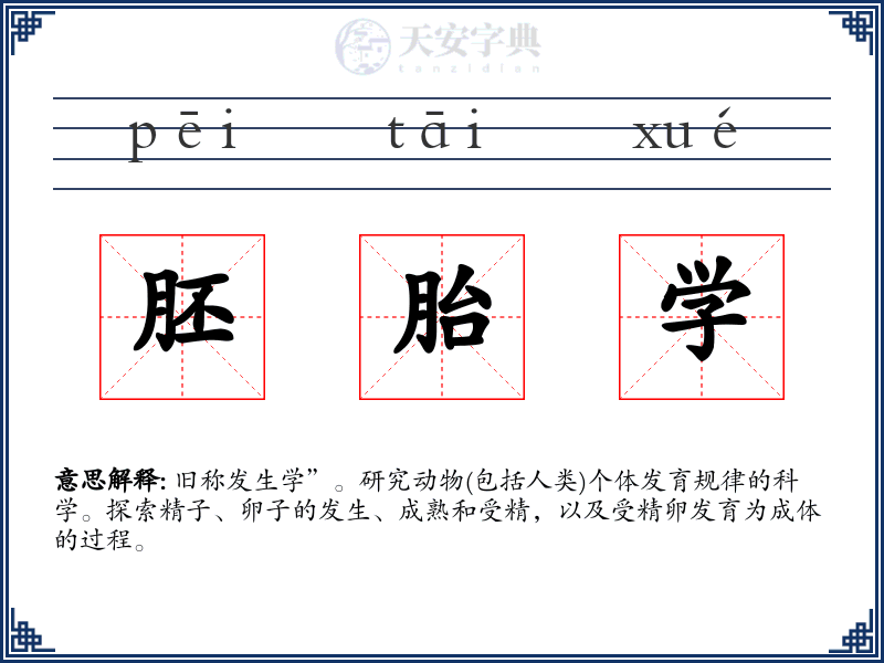胚胎学