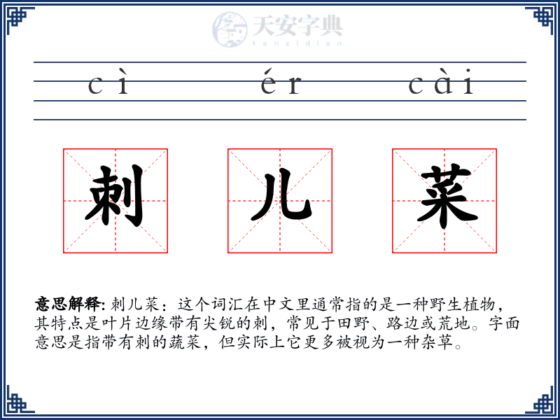 刺儿菜