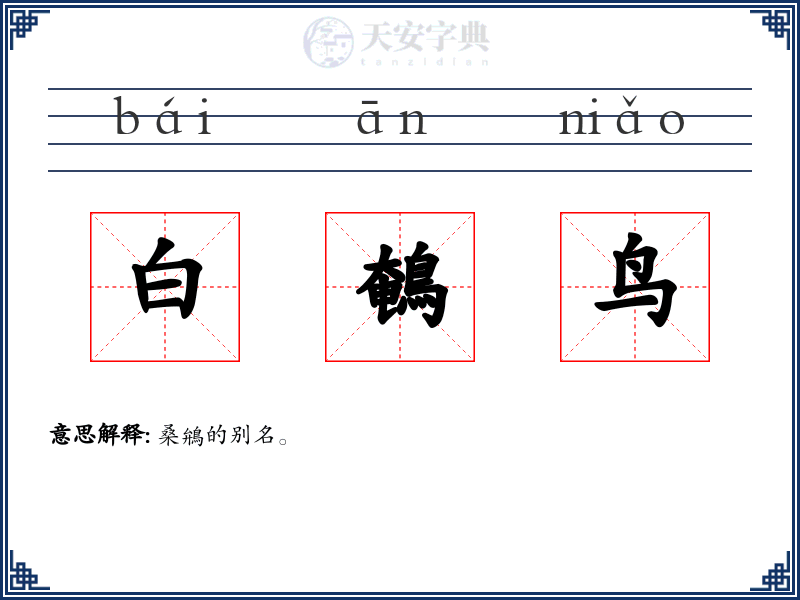 白鵪鸟