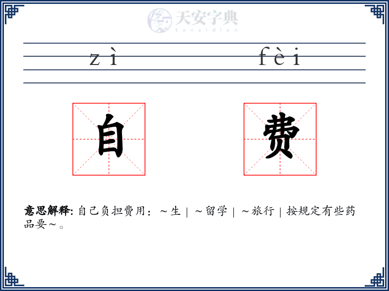 自费