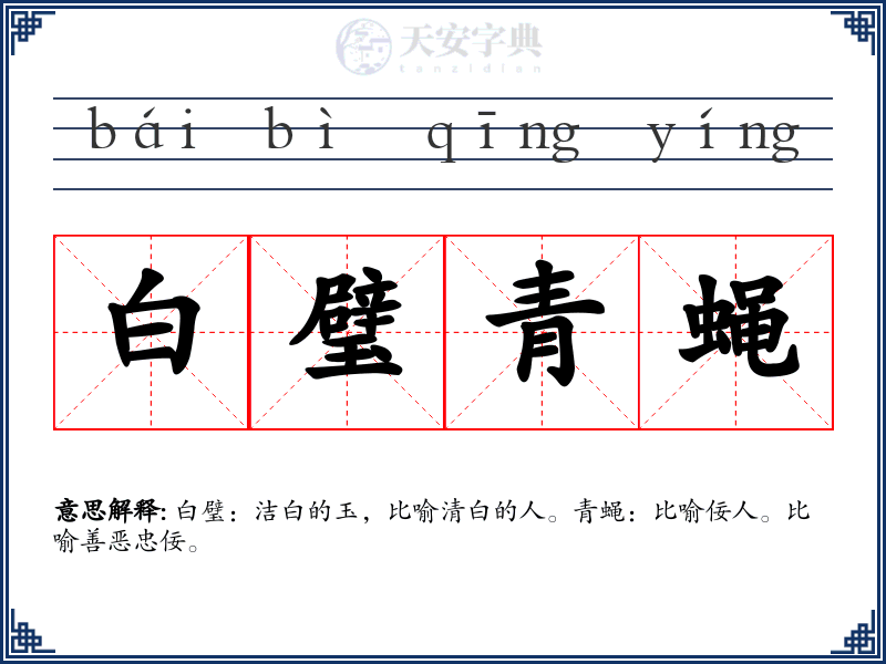 白璧青蝇