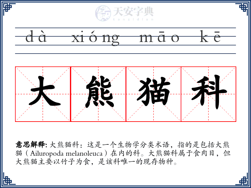 大熊猫科