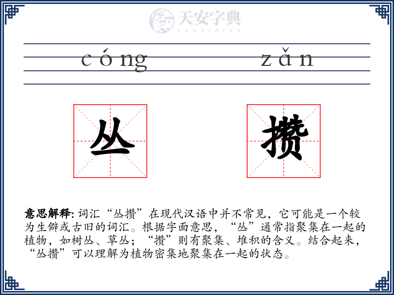 丛攒