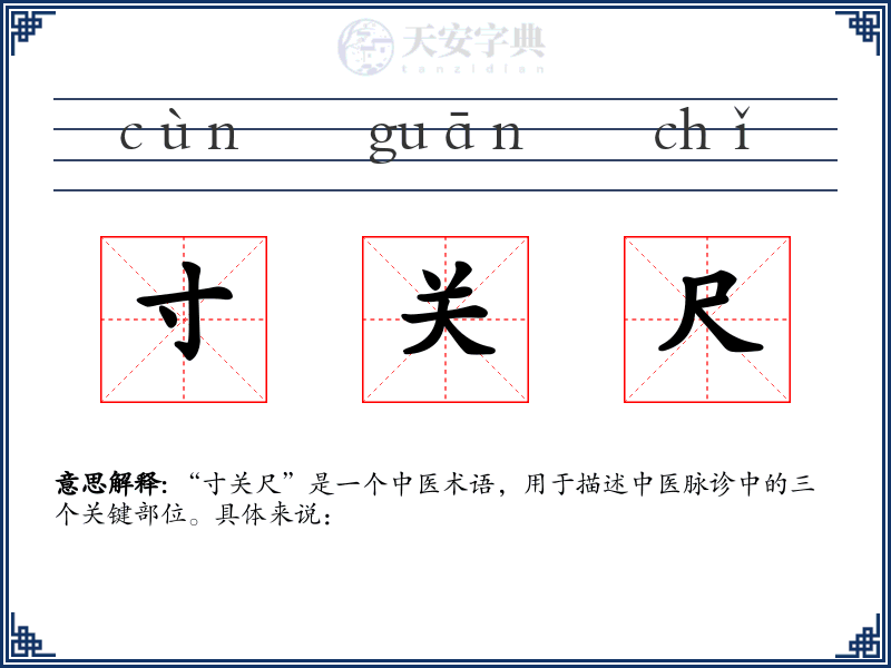 寸关尺