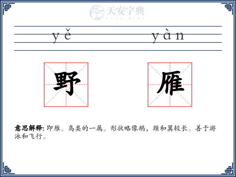 野雁