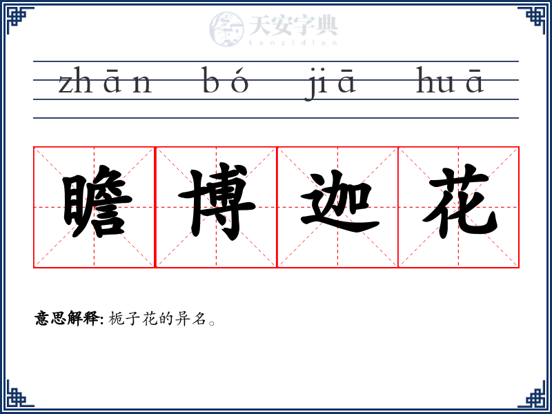瞻博迦花