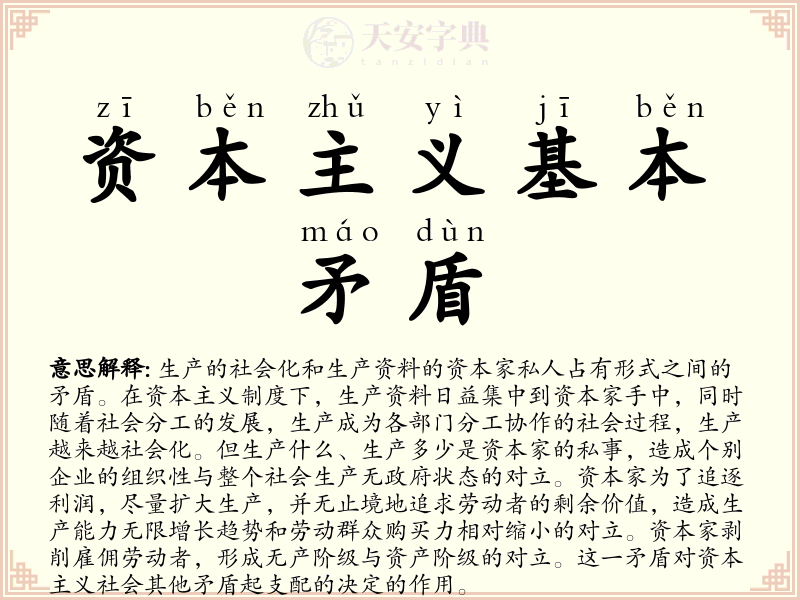 资本主义基本矛盾