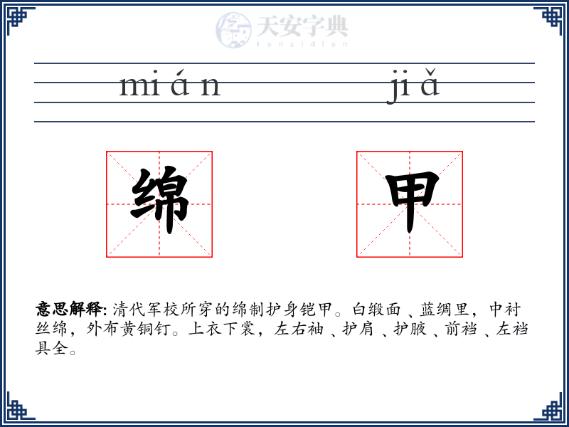 绵甲