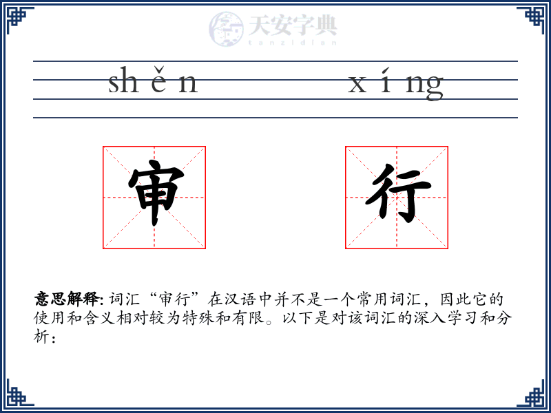审行