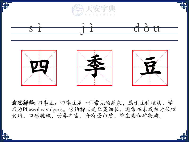 四季豆