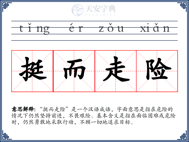 挺而走险
