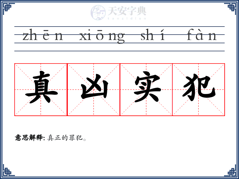 真凶实犯