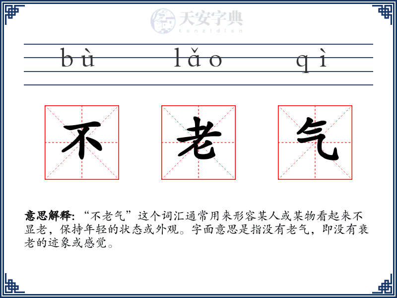 不老气