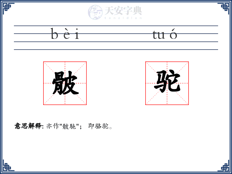 骳驼