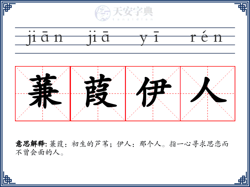 蒹葭伊人