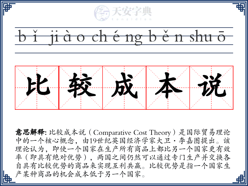 比较成本说