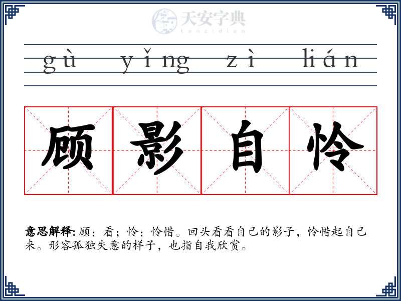 顾影自怜