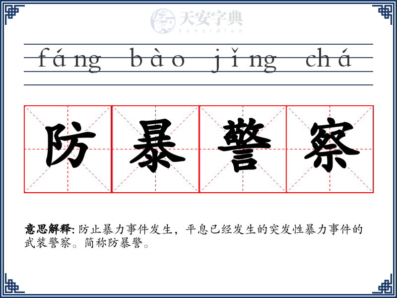 防暴警察