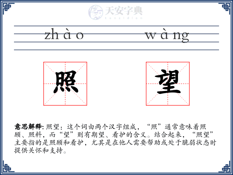 照望