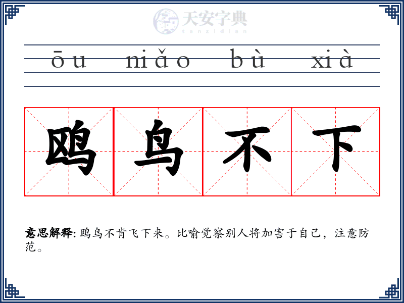 鸥鸟不下