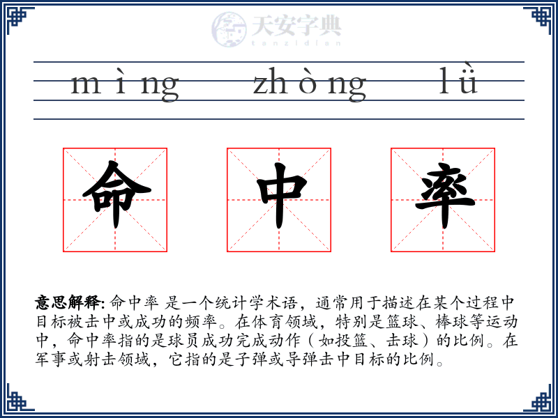 命中率