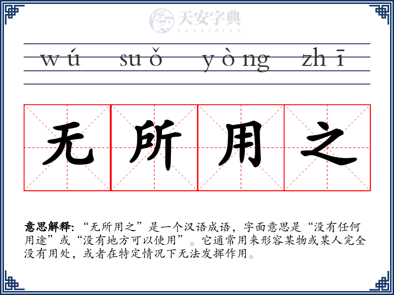 无所用之
