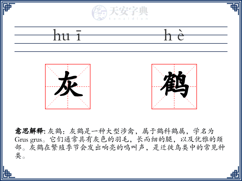 灰鹤