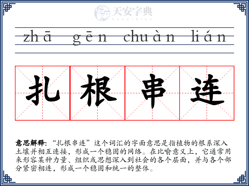 扎根串连