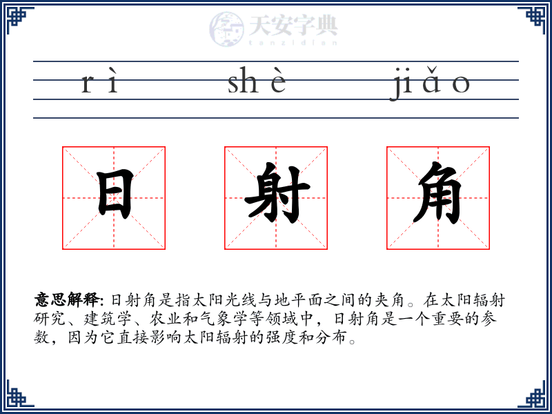 日射角