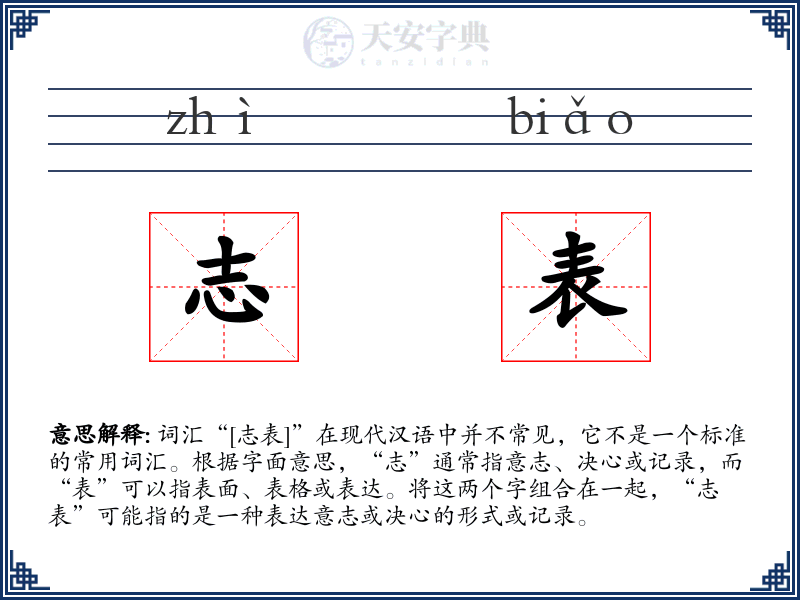 志表