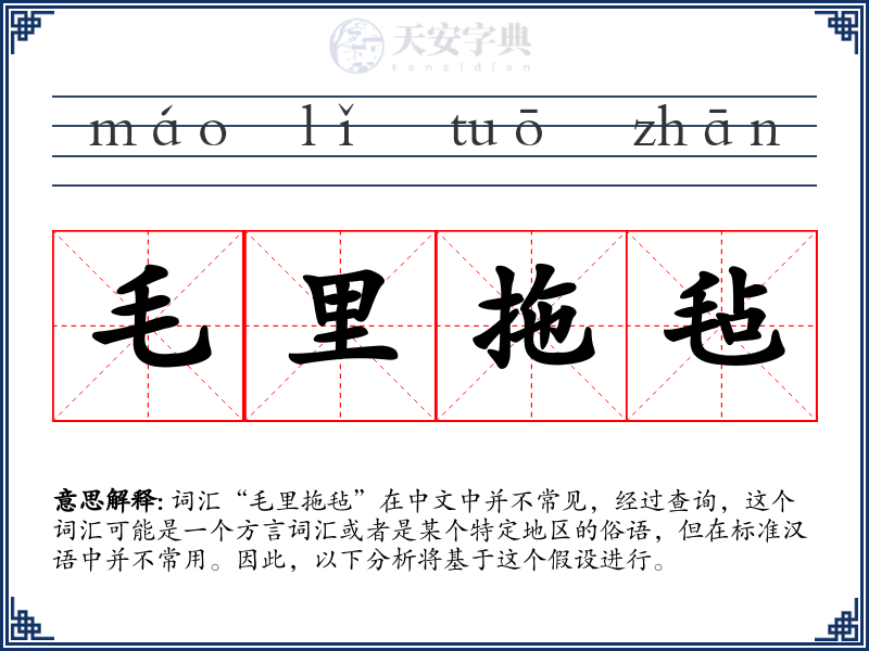 毛里拖毡