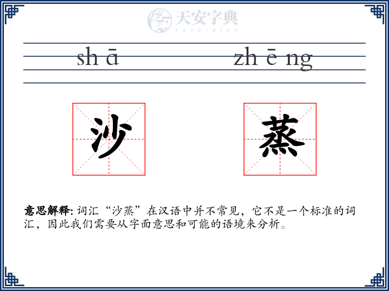沙蒸