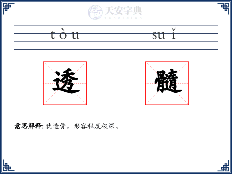 透髓