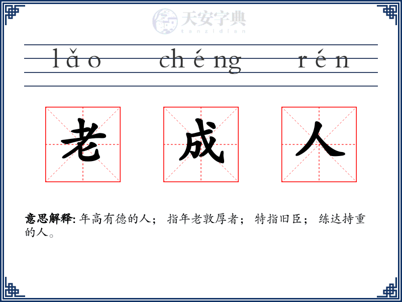 老成人