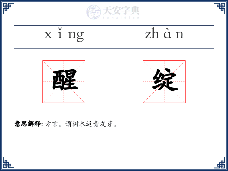 醒绽