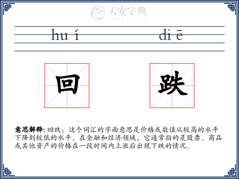 回跌