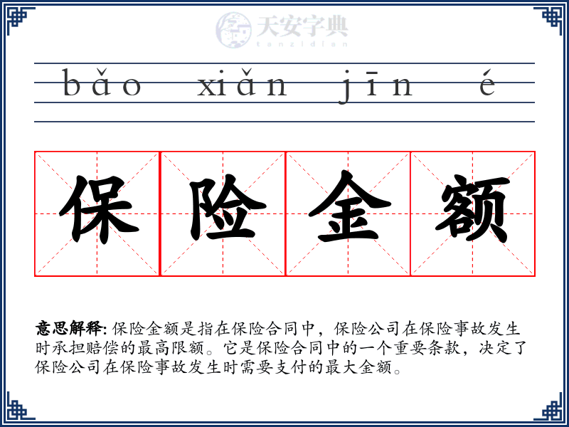 保险金额